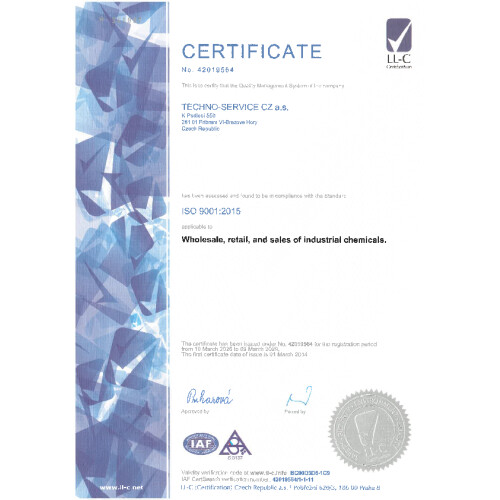 Certifikat ISO 9001:2015 EN